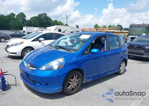 2007 Honda Fit Sport из США, поврежденный, VIN JHMGD38677S016836
